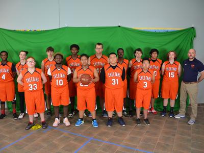 Metro Deaf School basketball team 