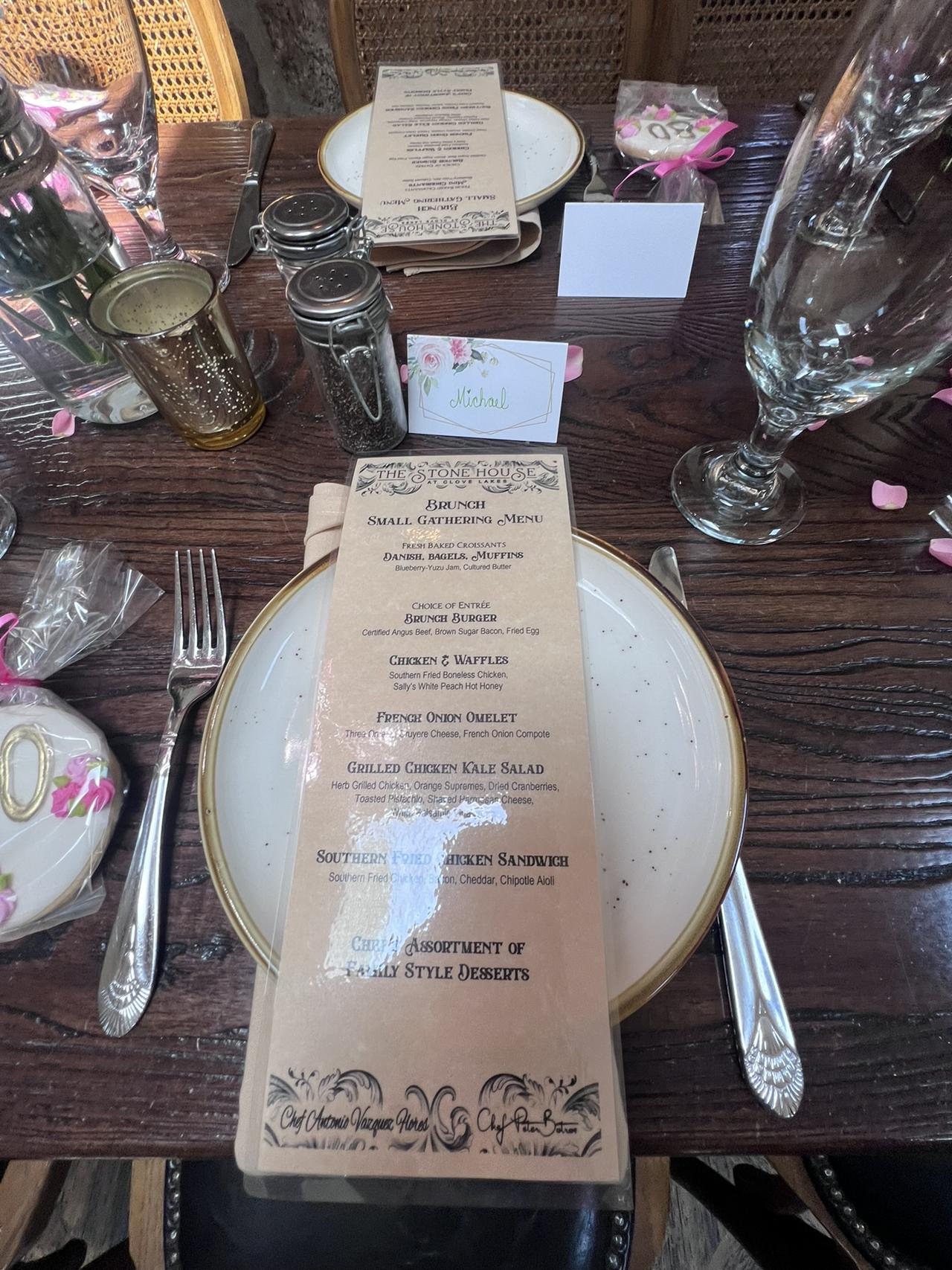 stone house menu