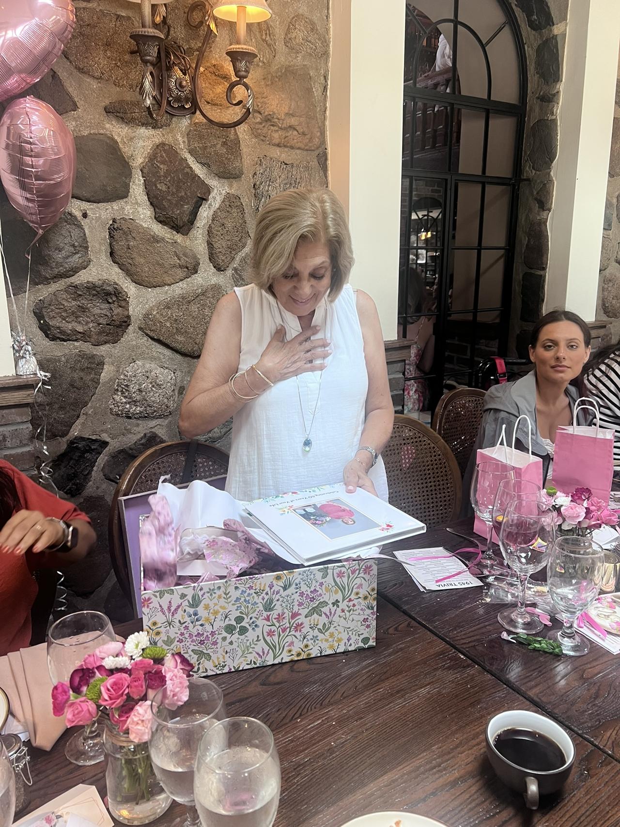 mom with photo book