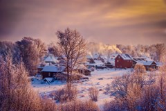 Snowy village