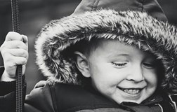 child black amd white with matte