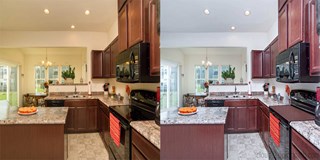 Real estate photo editing