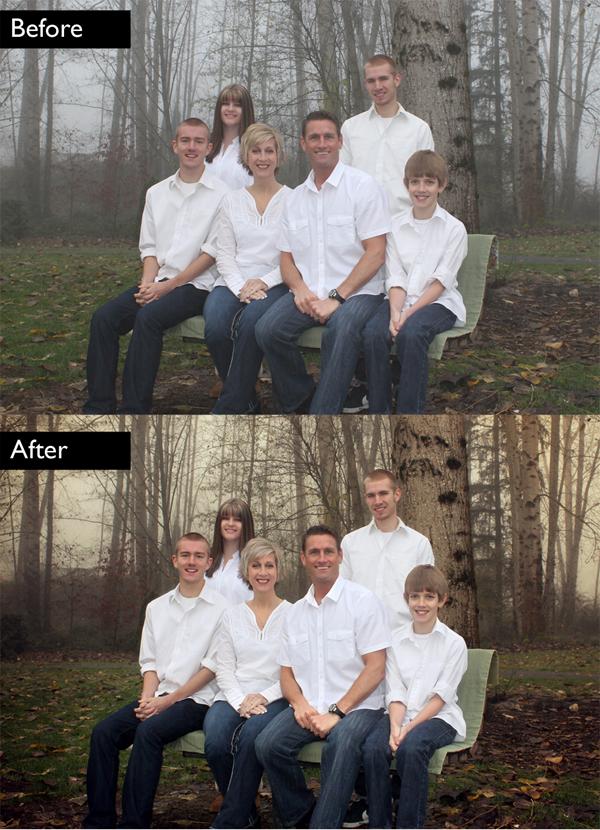 Family Photo Color Correction