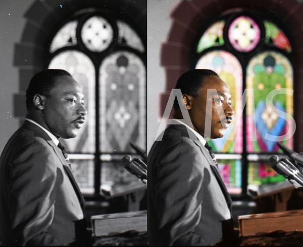 Martin Luther King in church
