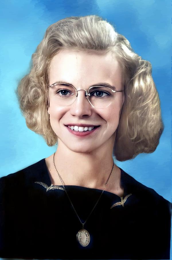 Woman restored and colorized
