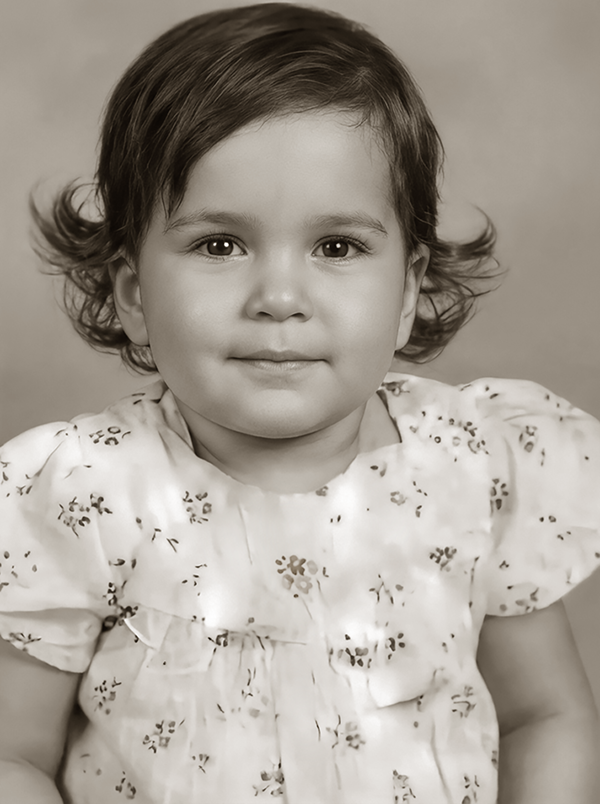 Totally restoration kid portrait 