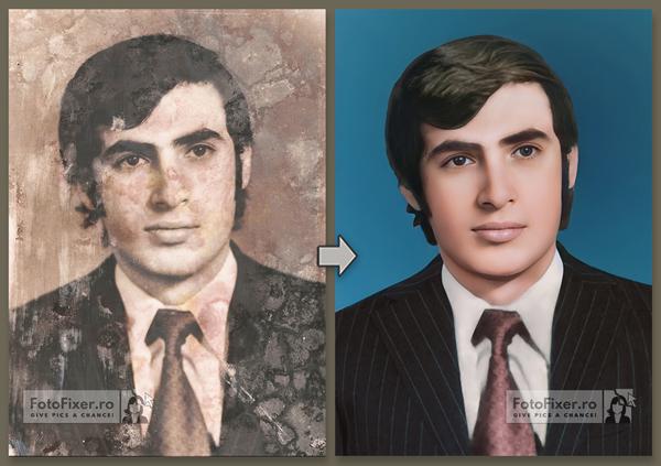 Difficult restoration and colorization