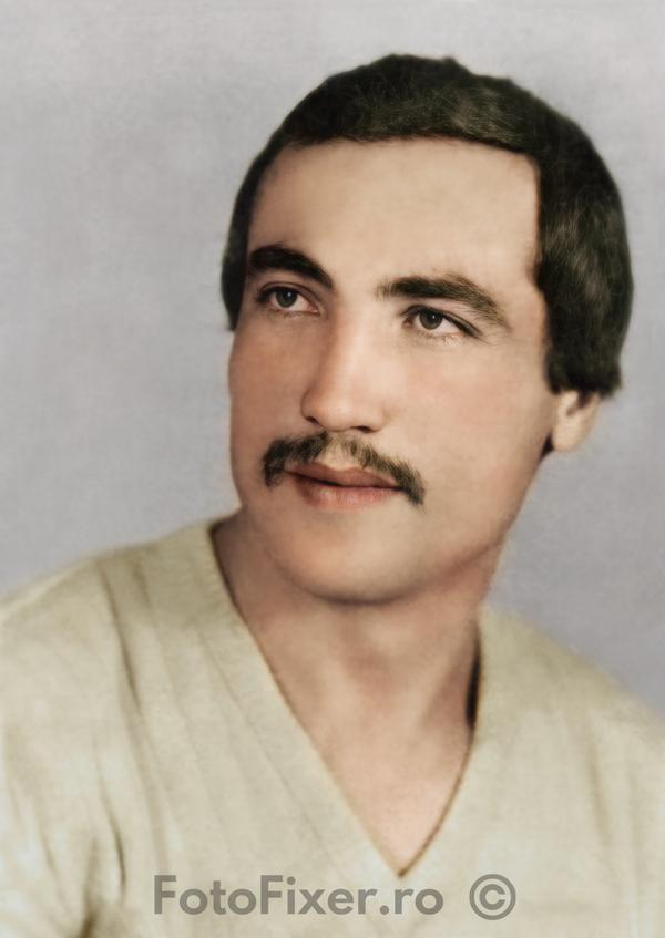 Photo restoration - man with mustache