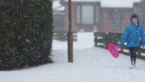 Sledging In the Snow