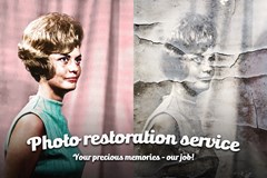 Photo restoration example