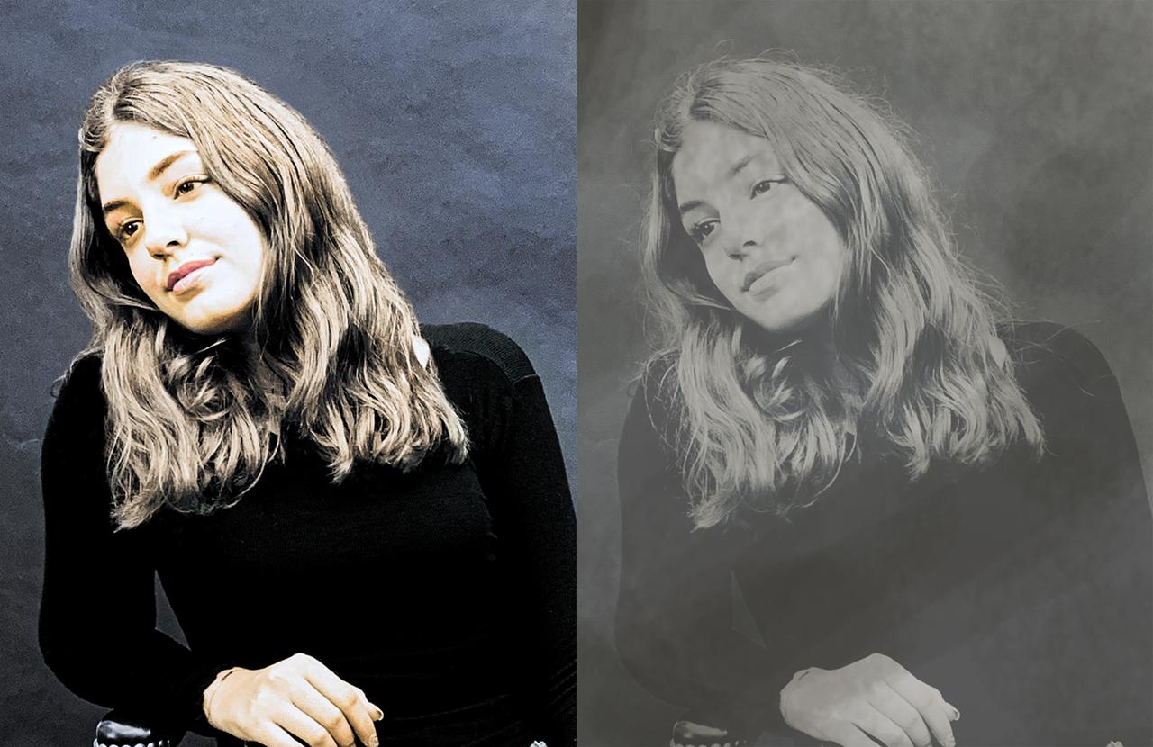 Woman photo restoration