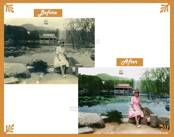 Photo restoration and black and white to color image
