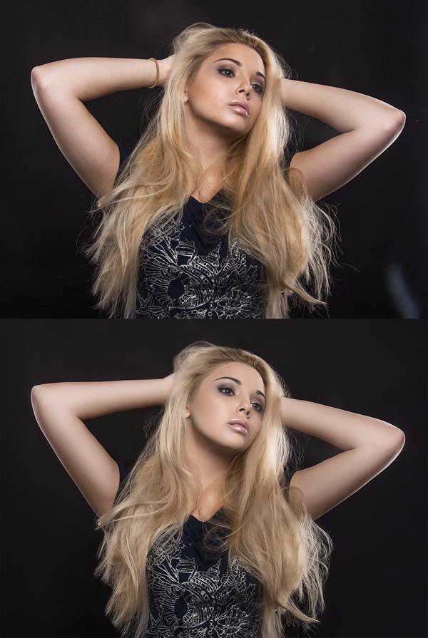 Before-after retouch