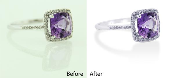Jewelry Retouch and color correction and shadow