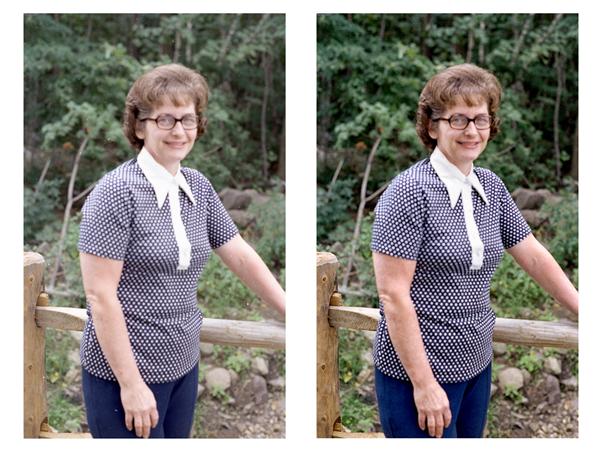 Woman Standing at Fence