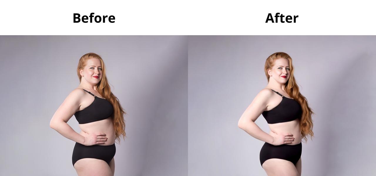 Body shape retouching