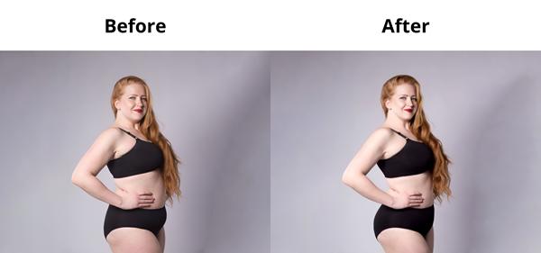 Body shape retouching