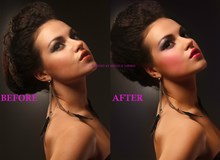 High end beauty retouching magazine look 3