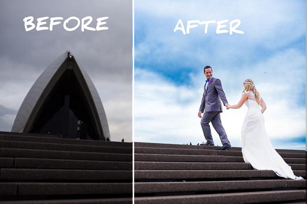 Wedding photo retouching
