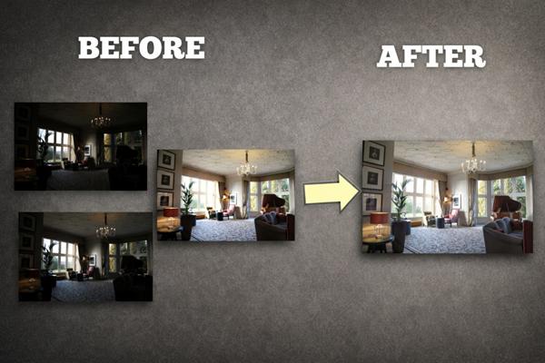 HDR blending real estate