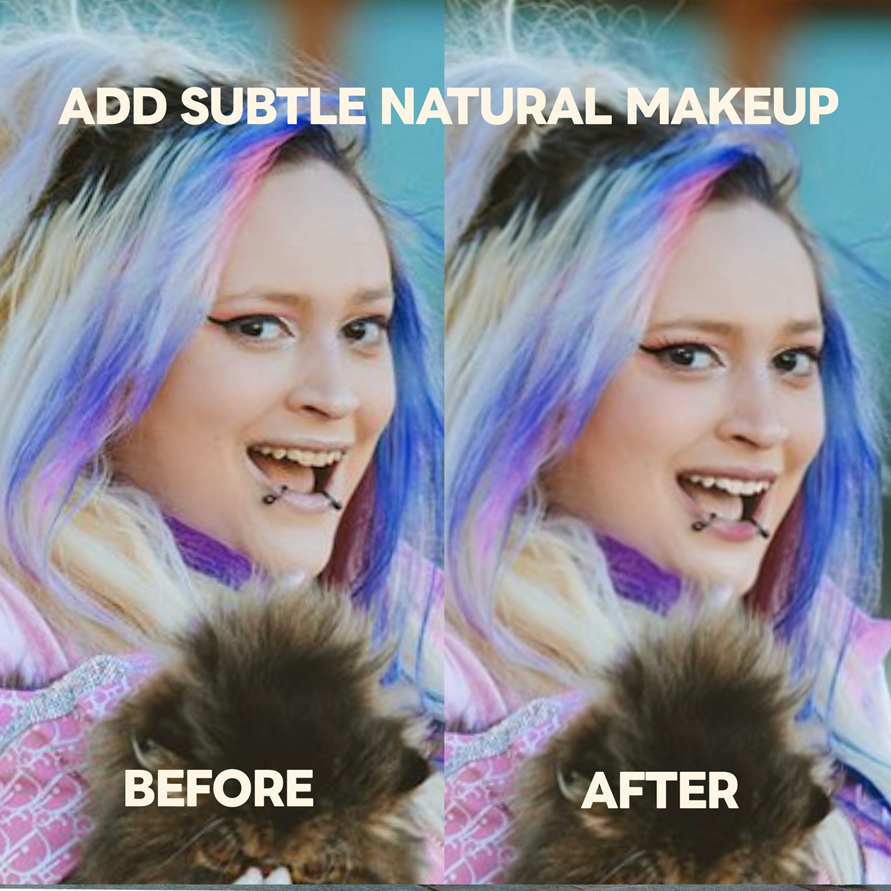 Focus Facial features Retouching 