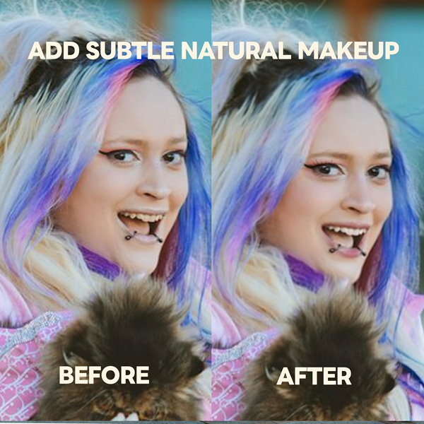 Focus Facial features Retouching 