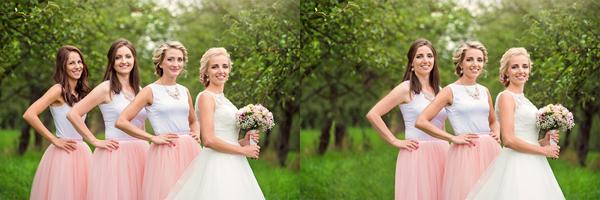 4 girls to 3 girls with the same face - Triplets