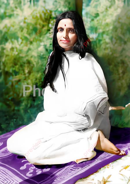 Anandamayi Ma - Sitting Turned Right